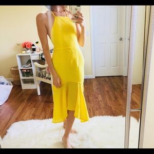 Boohoo Yellow Summer Dress
